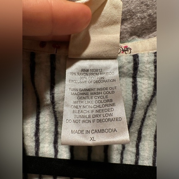 Munki Munki Penguin Print Pajama  Top Soft Flannel Bamboo/Cotton , XL - Picture 3 of 5